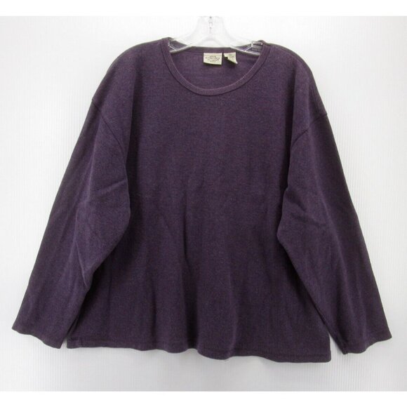 VINTAGE Sonoma Sweater 2X Plus Pullover Crewneck Thermal Waffle - Picture 1 of 9